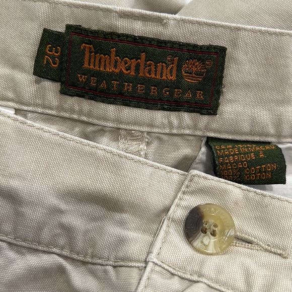 Timberland Men’s Vintage Pleated Cargo Shorts Size 32 - Picture 5 of 5